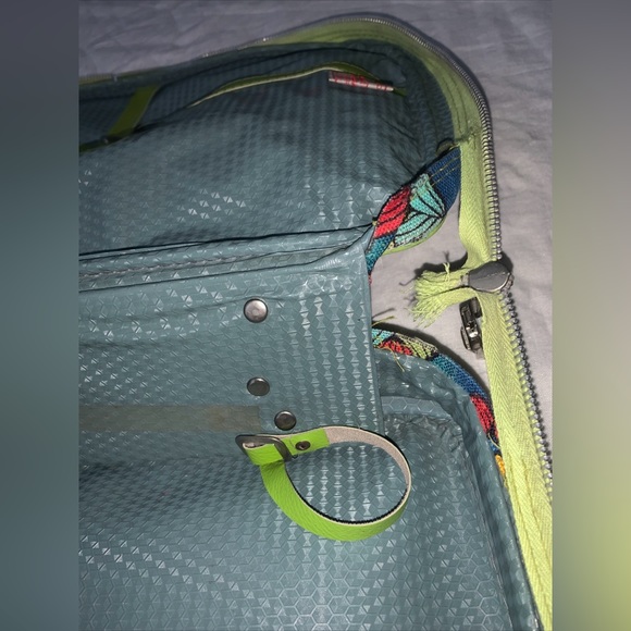 Penguin Travelers Cloth Suitcase with Lock Mod Japan Collectible Decor Vintage - Picture 12 of 15